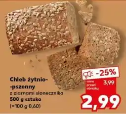 Kaufland Chleb żytnio-pszeny z ziarnami słonecznika oferta