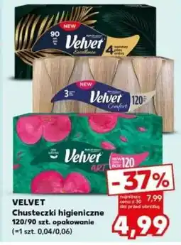 Kaufland VELVET Chusteczki higieniczne 120/90 szt. opakowanie oferta