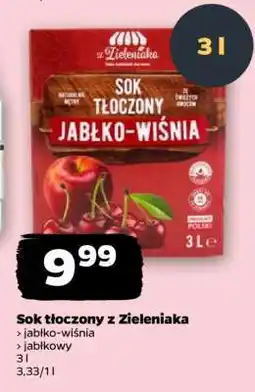 Netto Sok tłoczony z Zieleniaka oferta