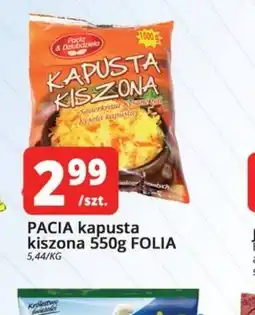 Szyneczka Pacia kapusta kiszona oferta