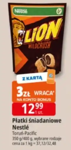 E.Leclerc Płatki śniadaniowe caramel & chocolate Lion Wildcrush oferta