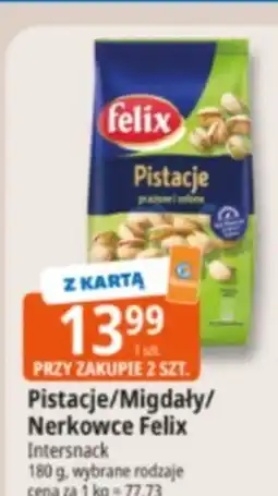 E.Leclerc Migdały prażone i solone Felix oferta