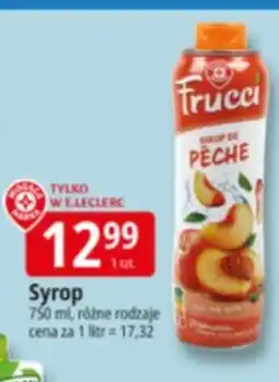 E.Leclerc Syrop brzoskwiniowy Wiodąca Marka Frucci oferta