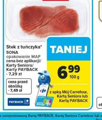 Carrefour Stek z tuńczyka Sona oferta