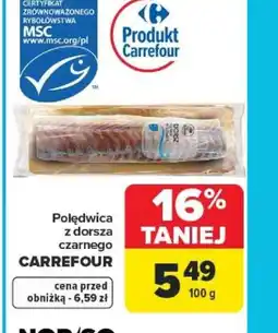 Carrefour Polędwica z dorsza czarnego Carrefour oferta