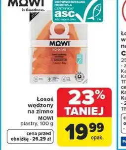 Carrefour Losoś wędzony Mowi oferta