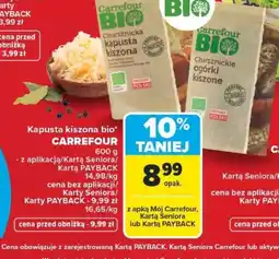 Carrefour Carrefour Kapusta kiszona bio oferta