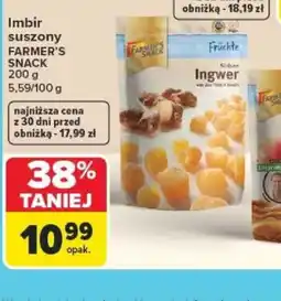Carrefour Imbir suszony Farmer's Snack oferta