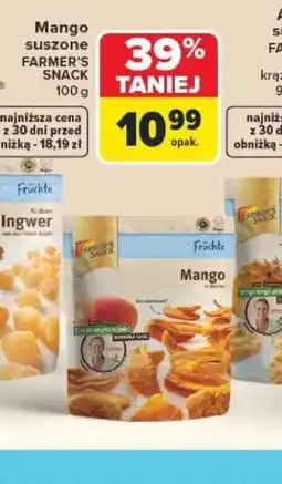 Carrefour Mango suszone Farmer's Snack oferta