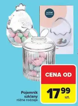 Carrefour Pojemnik szklany różne rodzaje oferta