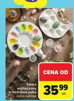 Carrefour Talerz wytłaczany w kształcie jajka różne rodzaje oferta