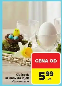 Carrefour Kieliszek szklany do jajek różne rodzaje oferta