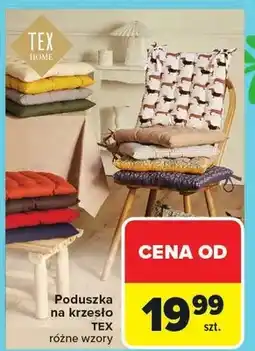 Carrefour Poduszka na krzesło różne wzory oferta