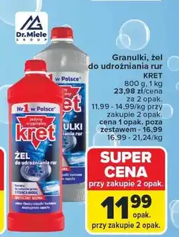 Carrefour Granulki, żel do udrożniania rur oferta