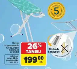 Carrefour Deska do prasowania Airboard M Compact Leifheit oferta