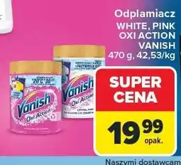 Carrefour Odplamiacz White, Pink Oxi Action Vanish oferta