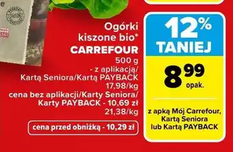 Ogórki kiszone bio