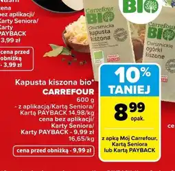 Carrefour Kapusta kiszona bio oferta
