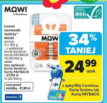 Carrefour Łosoś norweski świeży oferta