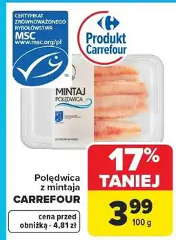 Carrefour Polędwica z mintaja oferta