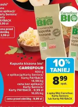 Carrefour Kapusta kiszona bio oferta