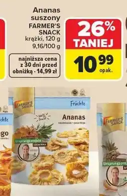 Carrefour Ananas suszony krążki suszone oferta