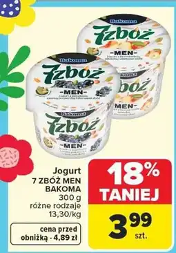 Carrefour Jogurt 7 zbóż różne rodzaje oferta