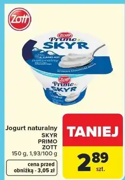 Carrefour Jogurt naturalny SKYR PRIMO oferta