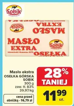 Carrefour Masło ekstra, zaw. tł. 83% oferta