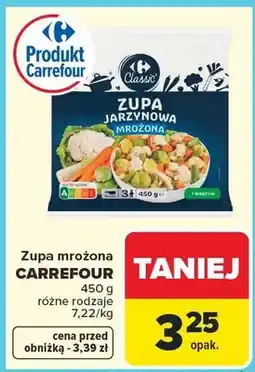 Carrefour Zupa mrożona jarzynowa różne rodzaje oferta