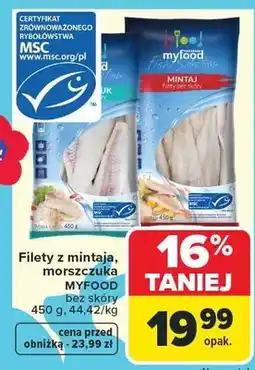 Carrefour Filety z mintaja, morszczuka MSC oferta