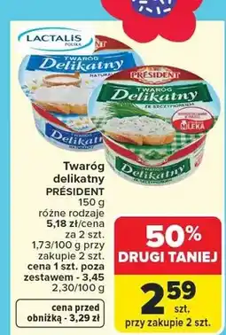 Carrefour Twaróg delikatny różne rodzaje oferta
