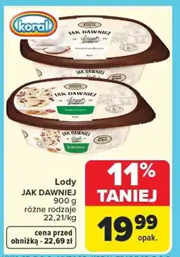 Carrefour Lody różne rodzaje oferta