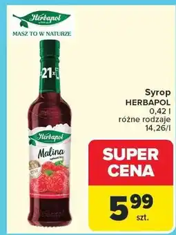 Carrefour Syrop Herbapol różne rodzaje oferta