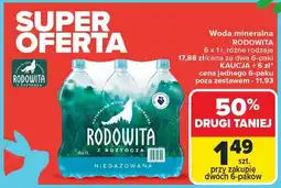 Carrefour Woda mineralna Rodowita niegazowana oferta