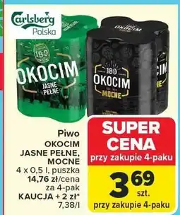 Carrefour Piwo Okocim Jasne Pełne, Mocne puszka oferta