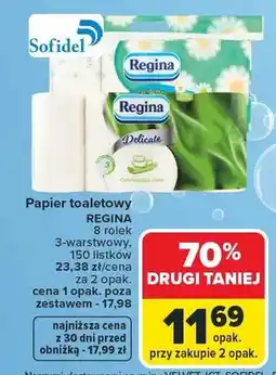 Carrefour Papier toaletowy 3-warstwowy, biały oferta
