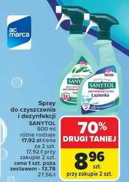 Carrefour Spray do czyszczenia i dezynfekcji Łazienka różne rodzaje oferta