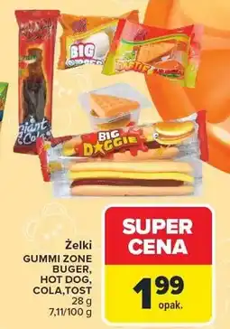Carrefour Żelki Gummi Zone Buger oferta