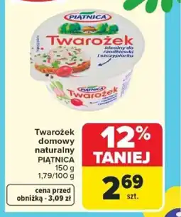 Carrefour Twarożek domowy naturalny Piątnica oferta