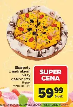 Carrefour Skarpety z nadrukiem pizzy oferta