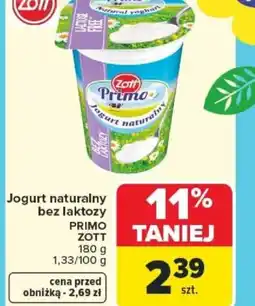 Carrefour Jogurt naturalny Primo Zott oferta