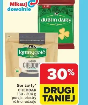 Carrefour Ser żółty Cheddar oferta