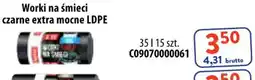 AT Worki na śmieci czarne extra mocne LDPE oferta
