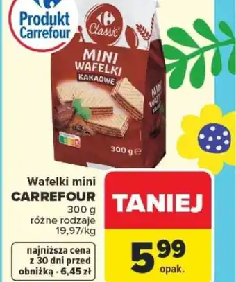Carrefour Wafelki mini Carrefour oferta