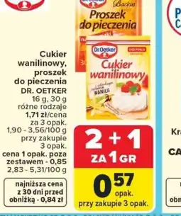 Carrefour Dr. Oetker Cukier wanilinowy / Proszek oferta