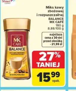 Carrefour Miks kawy zbożowej i rozpuszczalnej MK Cafe Balance oferta