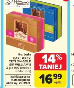 Carrefour Herbata Sir William's oferta