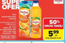 Carrefour Sok pomarańczowy Hortex oferta