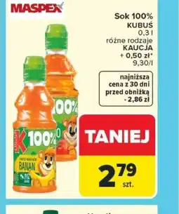 Carrefour Maspex Sok Kubuś 100% oferta